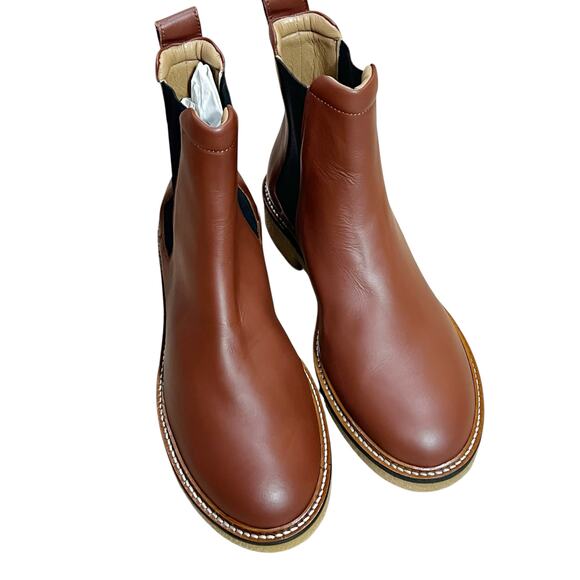 Everlane Women's Chelsea Boot The Italian Leather Tobacco Brown Size 7.5 NWOT - Picture 6 of 12